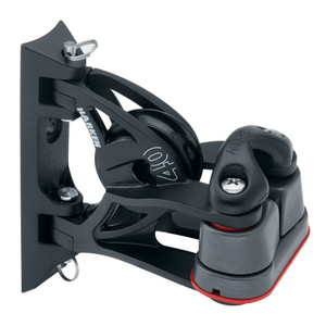 Harken 40mm Carbo Air Pivoting Lead Block w/Aluminum Cam-Matic∫ Cleat Harken 40mm Carbo Air Pivoting Lead Block w/Aluminum Cam-Matic∫ Cleat
