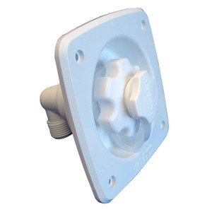 Jabsco Flush Mount Water Pressure Regulator 45psi - White Jabsco Flush Mount Water Pressure Regulator 45psi - White