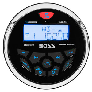 Boss Audio MGR350B Marine Stereo w/AM/FM/BT/USB Boss Audio MGR350B Marine Stereo w/AM/FM/BT/USB