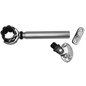 Rupp Threaded Antenna Support w/6" Pipe Mount, Oval 4-Way Base & 1.5" Collar Rupp Threaded Antenna Support w/6" Pipe Mount, Oval 4-Way Base & 1.5" Collar
