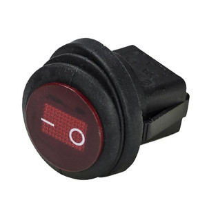 HEISE Rocker Switch - Illuminated Red Round - 5-Pack HEISE Rocker Switch - Illuminated Red Round - 5-Pack