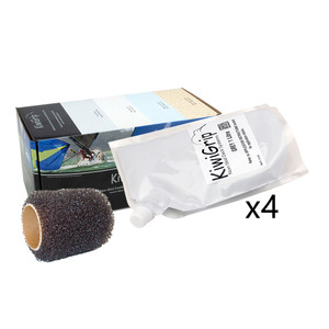 KiwiGrip 4 - 1 Liter Pouches - Grey w/4" Roller KiwiGrip 4 - 1 Liter Pouches - Grey w/4" Roller