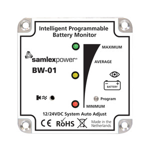 Samlex Battery Monitor - 12V or 24V - Programmable Samlex Battery Monitor - 12V or 24V - Programmable