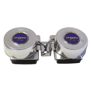 Schmitt Marine Ongaro All-Stainless Mini Compact Twin Horn - 12V Schmitt Marine Ongaro All-Stainless Mini Compact Twin Horn - 12V