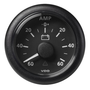 Veratron 52MM (2-1/16") ViewLine Battery Status Gauge -60/+60AMP - Black Dial & Bezel Veratron 52MM (2-1/16") ViewLine Battery Status Gauge -60/+60AMP - Black Dial & Bezel