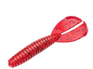 Strike King Rage Twin Tail Menace Grub 4" 8ct Delta Red Strike King Rage Twin Tail Menace Grub 4" 8ct Delta Red