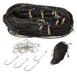 H&H Black Floating Trot Line 25 Hooks w/Swivels H&H Black Floating Trot Line 25 Hooks w/Swivels