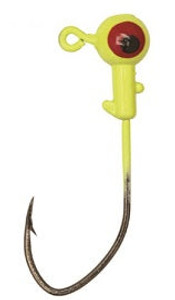Eagle Claw Pro-V Ball Jig Head 1/32 10ct Chartreuse Eagle Claw Pro-V Ball Jig Head 1/32 10ct Chartreuse