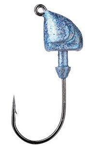 Strike King Squadron Swimbait Jig Head 1/8oz 3ct Blue Glimmer Strike King Squadron Swimbait Jig Head 1/8oz 3ct Blue Glimmer