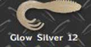 Big Bite Ring Triple Grub 2" 10ct Glow Silver Big Bite Ring Triple Grub 2" 10ct Glow Silver