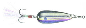 Nichols Mojo Flutter Spoon, Purple Threadfin, 1/2oz Nichols Mojo Flutter Spoon, Purple Threadfin, 1/2oz