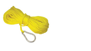 TH Marine Anchor Line 1/4" x 100' Hollow Braid w/Hook Yellow TH Marine Anchor Line 1/4" x 100' Hollow Braid w/Hook Yellow