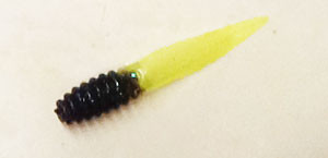Bobby Garland Slab Slay'R 2" Junebug/Pearl Chartreuse Bobby Garland Slab Slay'R 2" Junebug/Pearl Chartreuse