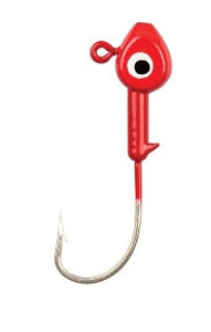 Eagle Claw Eagle Claw Saltwater Fish Head 1/4oz 10ct Red Eagle Claw Eagle Claw Saltwater Fish Head 1/4oz 10ct Red