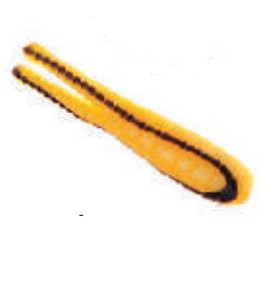 Betts Spin 1/16 Value Pack Split Tail Yellow Black Stripe Betts Spin 1/16 Value Pack Split Tail Yellow Black Stripe