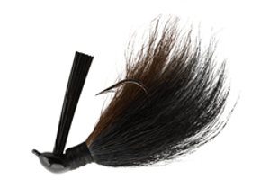 Booyah Bucktail Jig 1/8 Black/Brown Booyah Bucktail Jig 1/8 Black/Brown