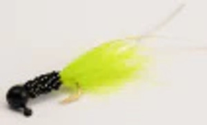 Slater Original Jig 1/32 Black/Black/Chartreuse #6 Hook 2pk Slater Original Jig 1/32 Black/Black/Chartreuse #6 Hook 2pk