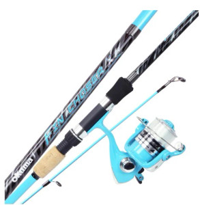 Okuma Fin Chaser X Spinning Combo 6'6" 2pc Sky Blue Okuma Fin Chaser X Spinning Combo 6'6" 2pc Sky Blue