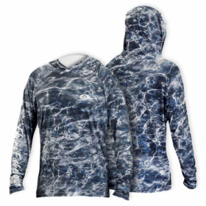Flying Fisherman Performance Hoodie Mossy Oak Elements Blackfin Large Flying Fisherman Performance Hoodie Mossy Oak Elements Blackfin Large