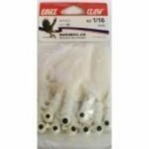 Eagle Claw Laker Maribou Jig 1/16 10ct White Eagle Claw Laker Maribou Jig 1/16 10ct White