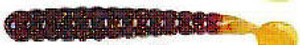 Slider Bass Grub 3" 15ct Motor Oil Orange Tail Slider Bass Grub 3" 15ct Motor Oil Orange Tail