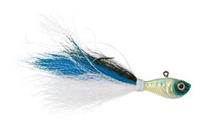 Wahoo Baitfish Bucktail Jig 3/8oz Blue Shad Wahoo Baitfish Bucktail Jig 3/8oz Blue Shad