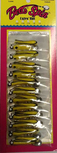 Betts Spin 1/8 Yellow Black Stripe 12/cd Betts Spin 1/8 Yellow Black Stripe 12/cd