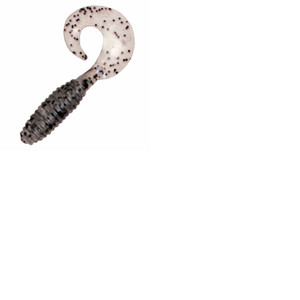 Kalins Lunker Grub 5" 10ct Smoke S&P Kalins Lunker Grub 5" 10ct Smoke S&P
