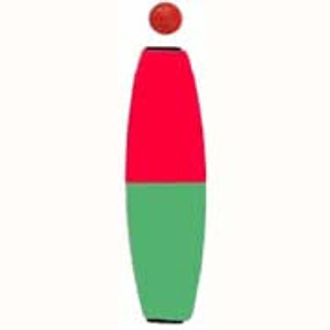 Comal Cigar Slip Float w/Bead 3.00" Red/Green 25/bag Comal Cigar Slip Float w/Bead 3.00" Red/Green 25/bag