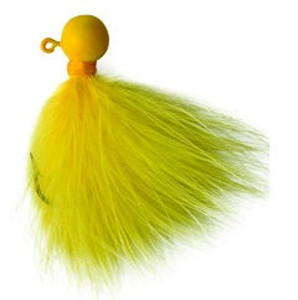 Eagle Claw Laker Maribou Jig 1/16 10ct Yellow Eagle Claw Laker Maribou Jig 1/16 10ct Yellow