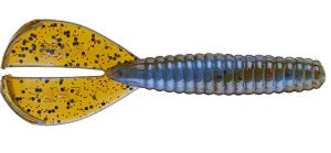 Strike King Rage Twin Tail Menace Grub 4" 8ct Blue Craw Red Flake Strike King Rage Twin Tail Menace Grub 4" 8ct Blue Craw Red Flake