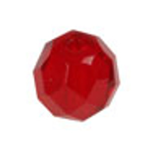Top Brass Glass Beads 8mm 20ct Red Top Brass Glass Beads 8mm 20ct Red