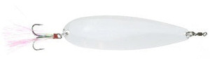 Nichols 4" Lake Fork Flutter Spoon, Snow, 3/4oz Nichols 4" Lake Fork Flutter Spoon, Snow, 3/4oz