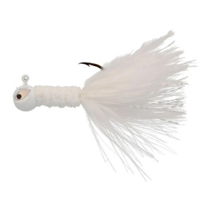 Eagle Claw Crappie Jig Maribou 1/16 White/White 6ct Eagle Claw Crappie Jig Maribou 1/16 White/White 6ct