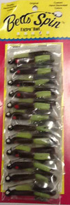 Betts Spin 1/8 Pumpkin Chartreuse 12/cd Betts Spin 1/8 Pumpkin Chartreuse 12/cd