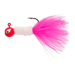 Eagle Claw Crappie Jig Maribou 1/16 Pink/White 6ct Eagle Claw Crappie Jig Maribou 1/16 Pink/White 6ct