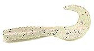 Action Bait 3" Curly Grubs 25pk Pearl Pepper Action Bait 3" Curly Grubs 25pk Pearl Pepper