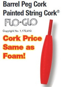 Betts Flo-Glo Peg Cork Sz 0 3 Pc Zip Bag Betts Flo-Glo Peg Cork Sz 0 3 Pc Zip Bag