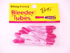 Betts Bleeder Tubes 1.5" 10ct Red/Pearl/Red Betts Bleeder Tubes 1.5" 10ct Red/Pearl/Red