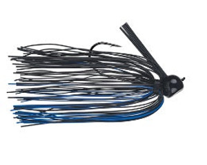 Strike King J-Lee Comeback FB Standup Jig 1/2oz Black/Blue Strike King J-Lee Comeback FB Standup Jig 1/2oz Black/Blue
