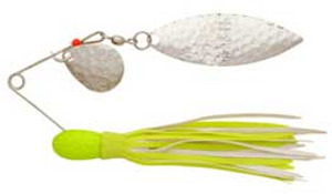 H&H Willow Double Spinner 3/8 (6cd) Chartreuse/White H&H Willow Double Spinner 3/8 (6cd) Chartreuse/White