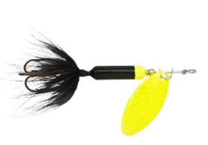 Yakima Rooster Tail 1/4 Black Chartreuse Yakima Rooster Tail 1/4 Black Chartreuse