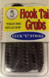 Luckie Strike Curl Tail Grub 3" 10ct Black Luckie Strike Curl Tail Grub 3" 10ct Black