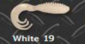 Big Bite Ring Triple Grub 2" 10ct White Big Bite Ring Triple Grub 2" 10ct White