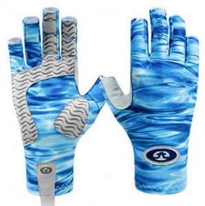 Flying Fisherman SunBandit Pro Series Gloves Blue Water L/XL Flying Fisherman SunBandit Pro Series Gloves Blue Water L/XL