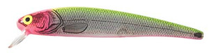 Bomber Long A 3/8 Silver Insert/Chartreuse Pink