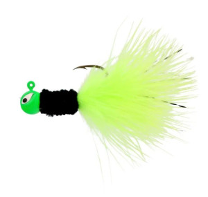 Eagle Claw Crappie Jig Maribou 1/16 Black/Chart 6ct Eagle Claw Crappie Jig Maribou 1/16 Black/Chart 6ct