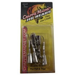 Leland Crappie Magnet Replacement Heads 5ct 1/8oz Nickle Leland Crappie Magnet Replacement Heads 5ct 1/8oz Nickle