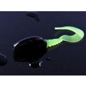 Leland Fin Commander Slab Curly 12ct Black Charteuse Leland Fin Commander Slab Curly 12ct Black Charteuse