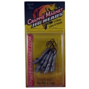 Leland Crappie Magnet Replacement Heads 5ct 1/16oz Unpainted Leland Crappie Magnet Replacement Heads 5ct 1/16oz Unpainted